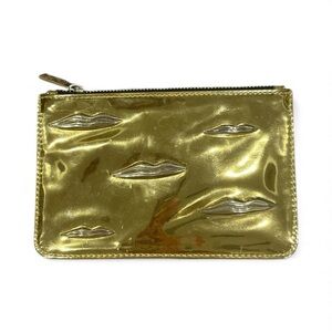 NARS Gold Metallic Lip-Embossed Clutch